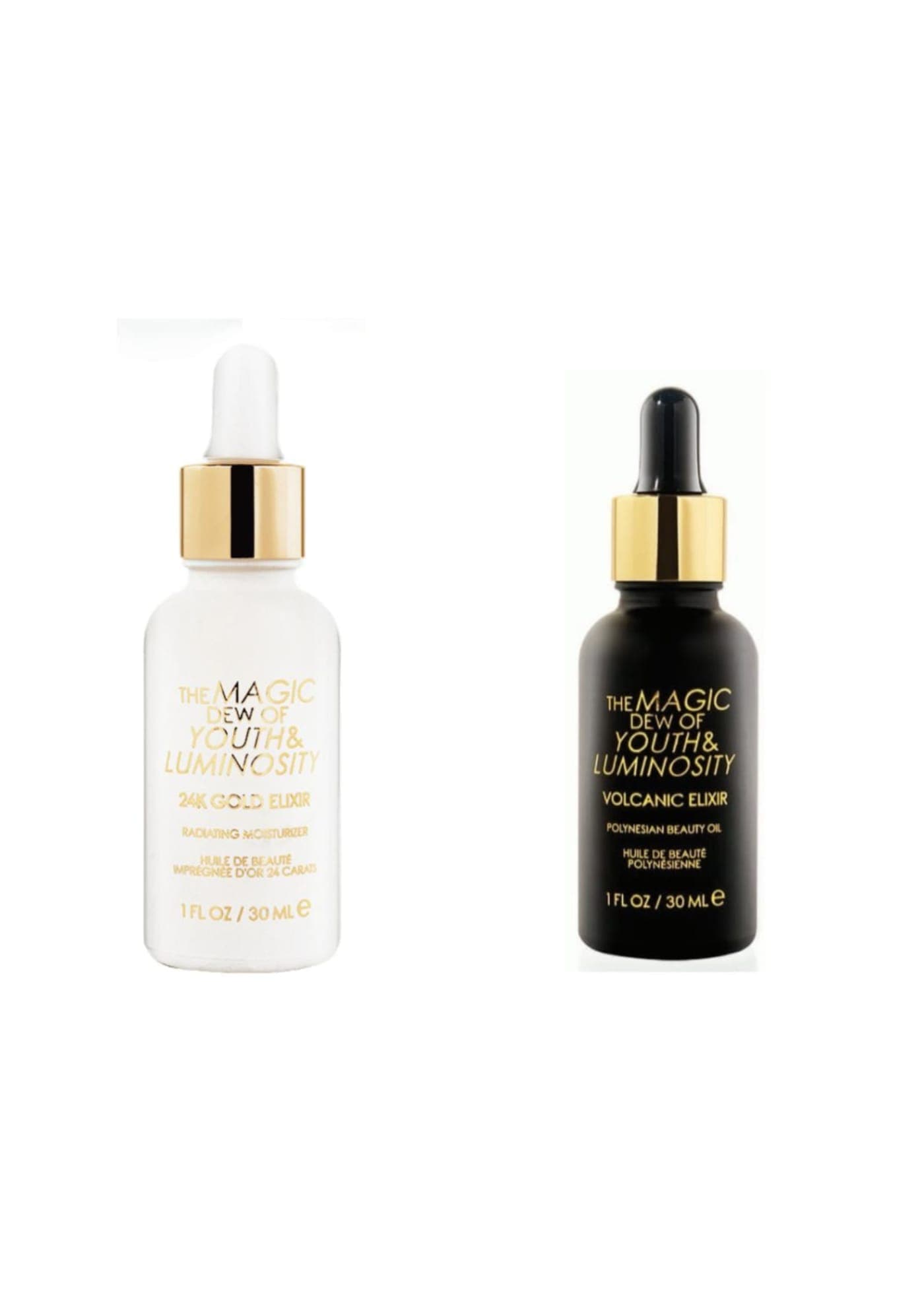 24K Gold Elixir Serum and Volcanic Elixir Serum
